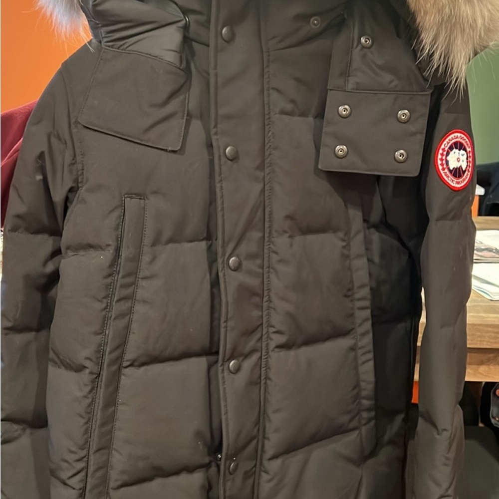 Authentic Men's Canada Goose Black Winter Parka